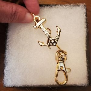 GlamRock Crystal Accent Anchor Key Fob